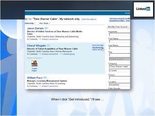 When I click “Get introduced,” I’ll see …