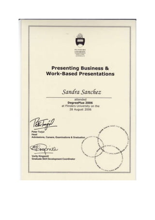 Portfolio of Sandra Sanchez