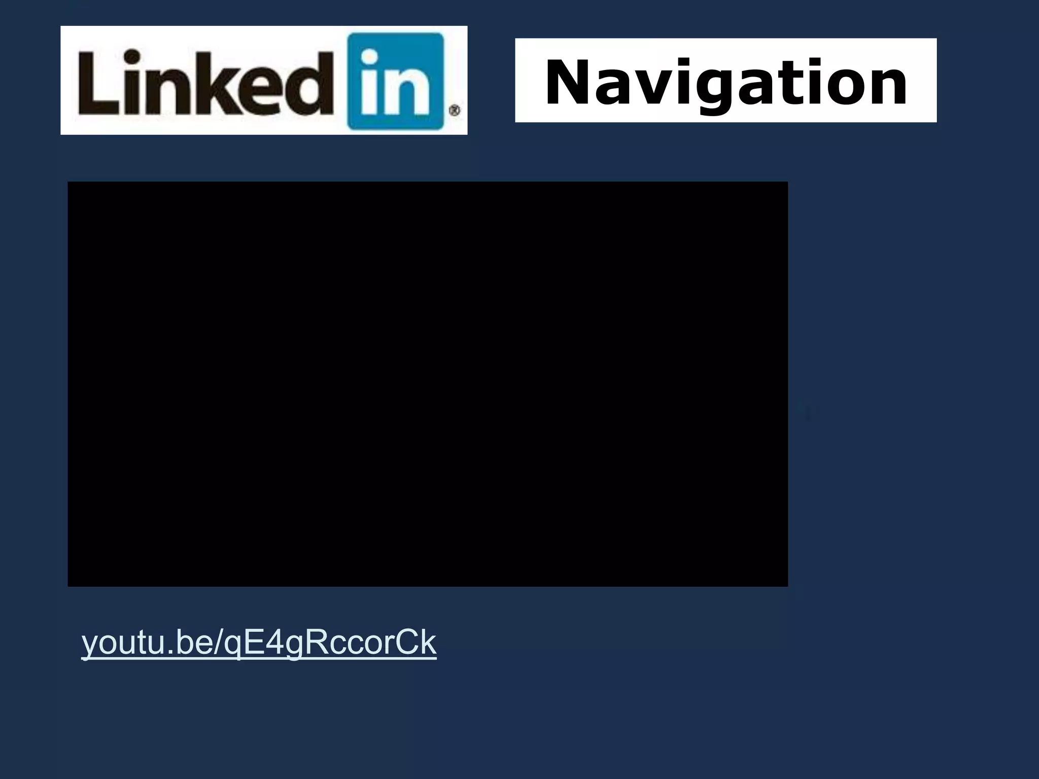 Navigation
youtu.be/qE4gRccorCk
 