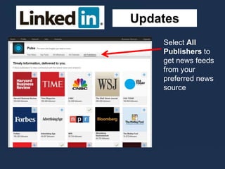 Updates
Select All
Publishers to
get news feeds
from your
preferred news
source
 