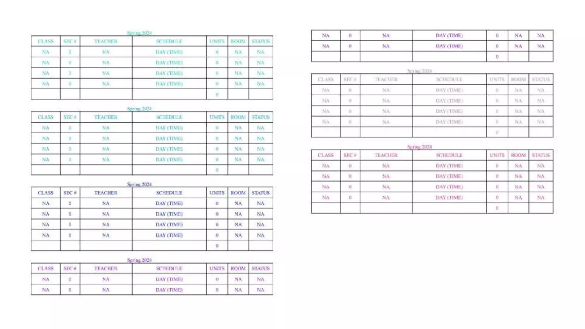 Acadamic Plan SRJC Template | PPTX