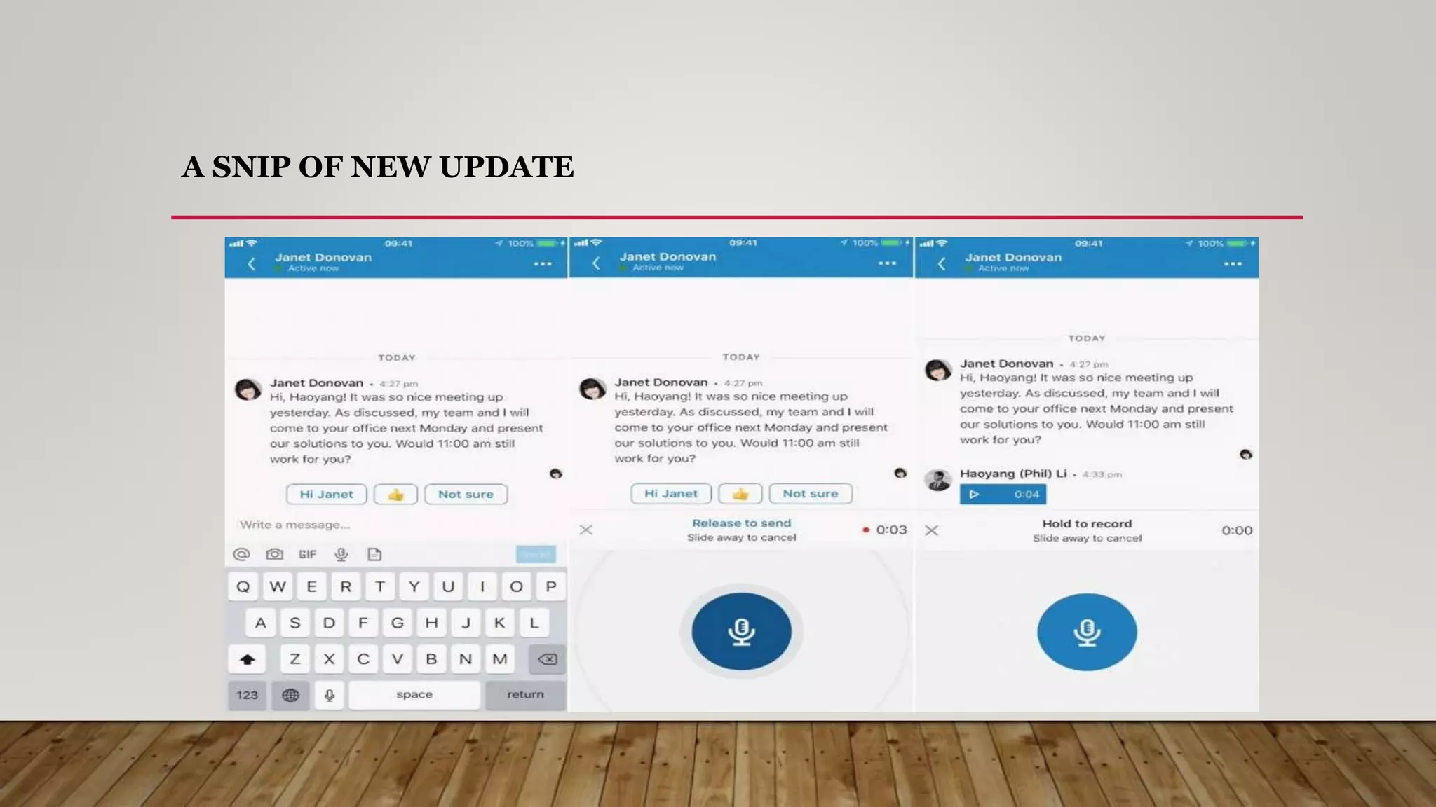 A SNIP OF NEW UPDATE
 