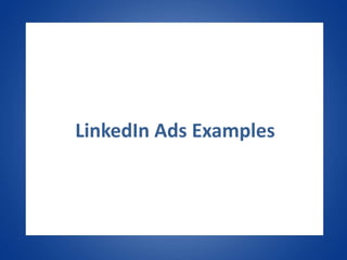 LinkedIn Ads Examples