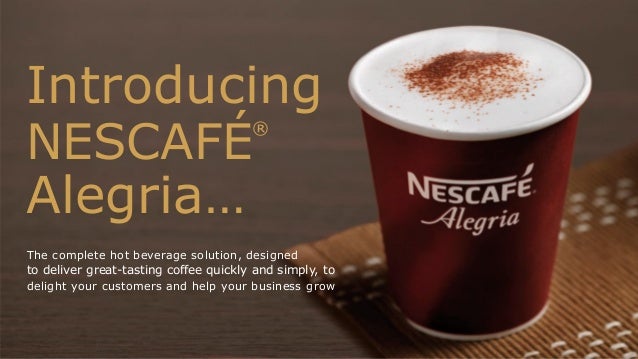 Nescafe Alegria Coffee To Go