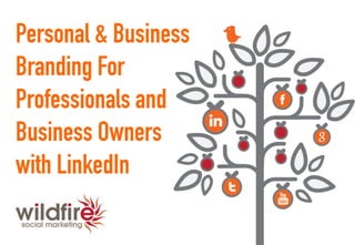 Personal & Business
Branding For
Professionals and
Business Owners
with LinkedIn
 