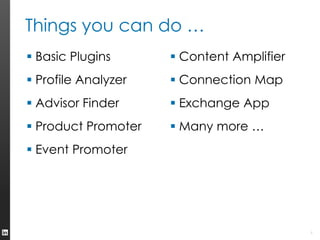 LinkedIn API Possibilities | PPTX