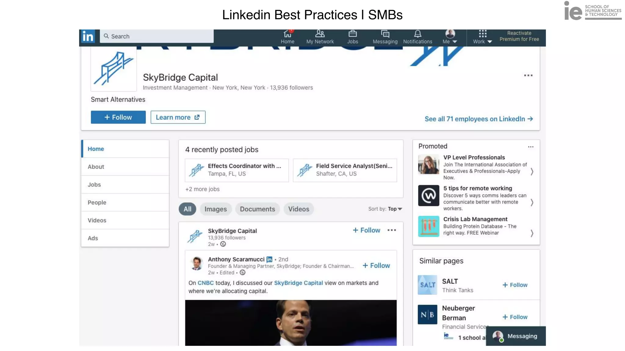 Linkedin Best Practices | SMBs
 