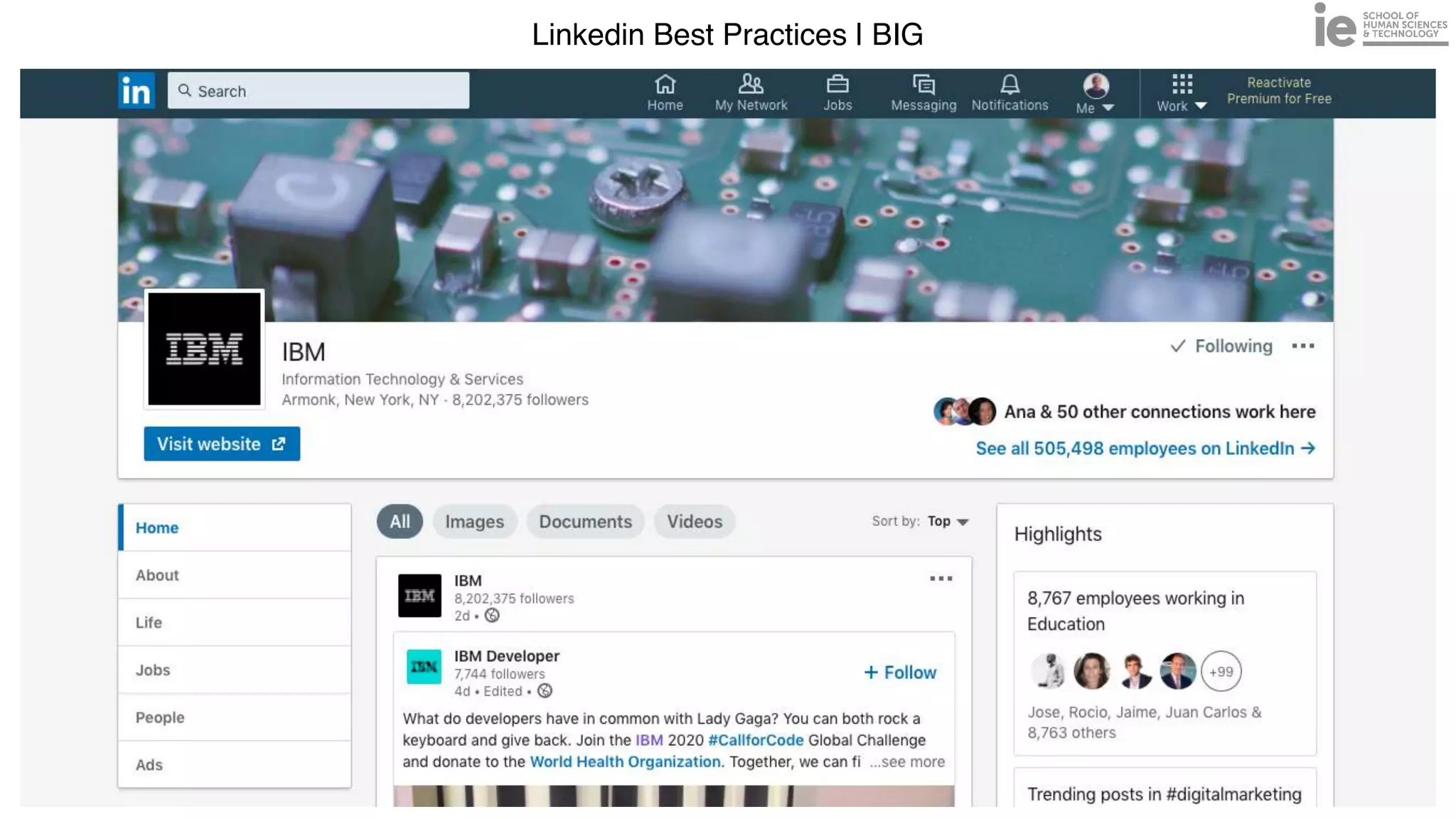 Linkedin Best Practices | BIG
 