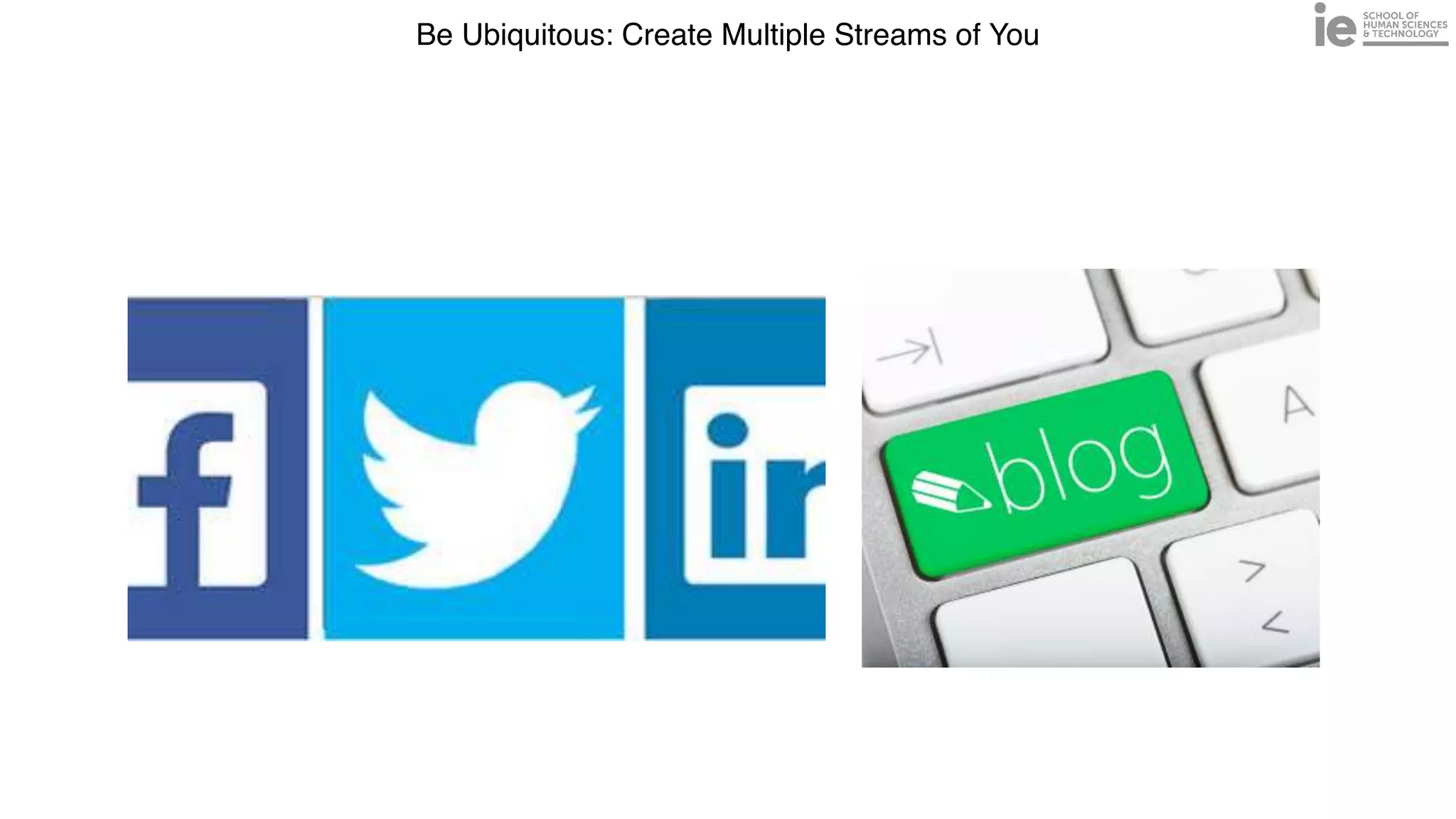Be Ubiquitous: Create Multiple Streams of You
 