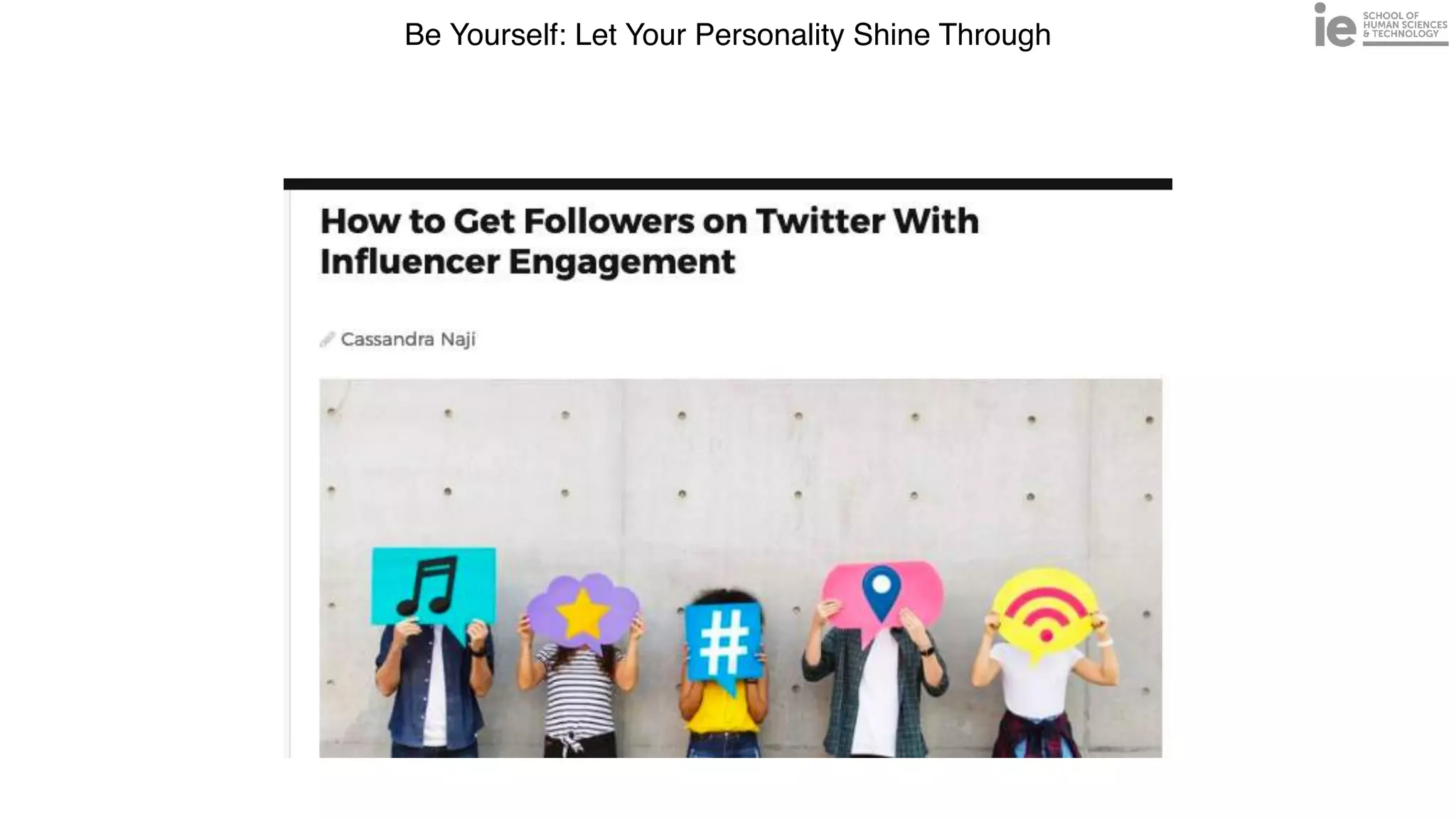 Be Yourself: Let Your Personality Shine Through
 