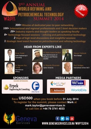 3rd Annual World Refining and Petrochemical Technology Summit _Advrt1