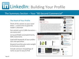 LinkedIn Basics 101 Updated 1-10-2013 | PPT