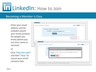 LinkedIn Basics 101 Updated 1-10-2013 | PPT