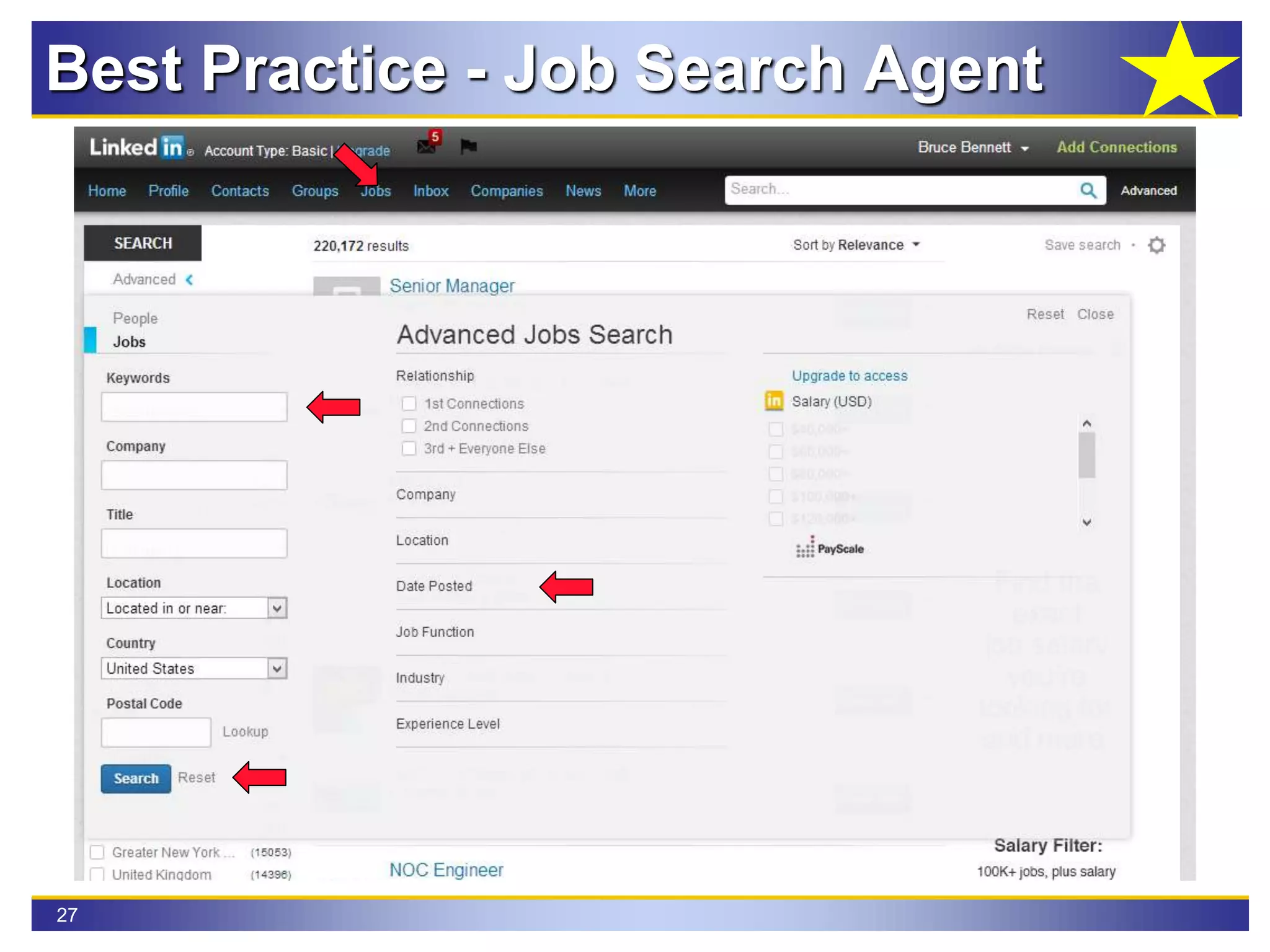 27
Best Practice - Job Search Agent
 