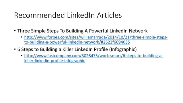 LinkedIn Basics | PPSX