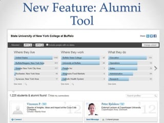 New Feature: Alumni
Tool
 