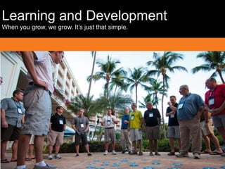 Learning and Development
When you grow, we grow. It’s just that simple.
 