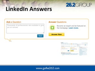 LinkedIn Answers  