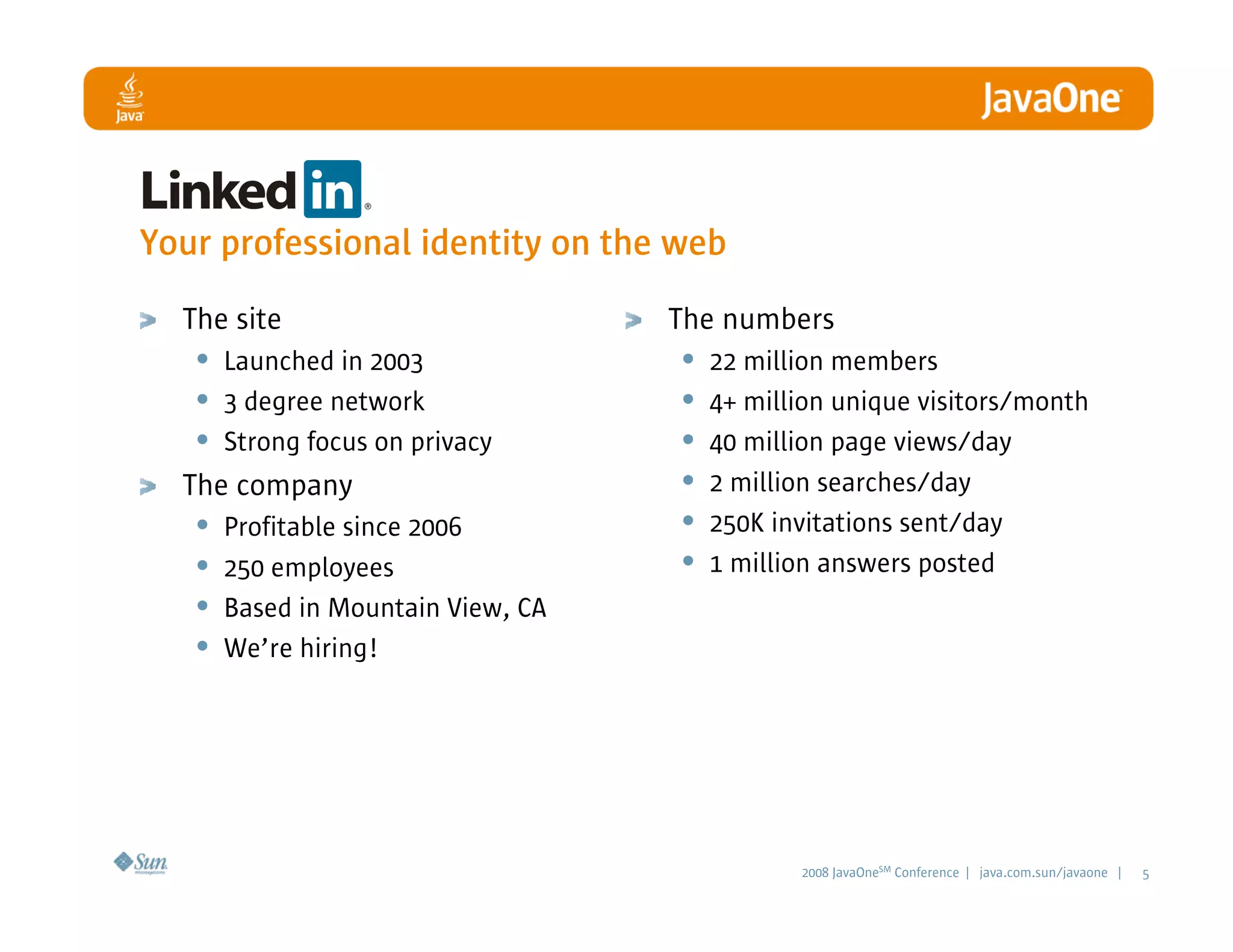LinkedIn - A Professional Network built with Java Technologies and Agile Practices