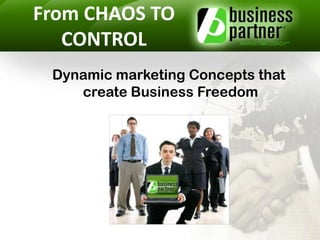 From CHAOS TO CONTROL Dynamic marketing Concepts that  create Business Freedom 