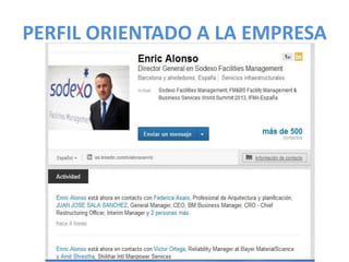 PERFIL ORIENTADO A LA EMPRESA
 