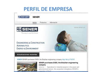 PERFIL DE EMPRESA
 