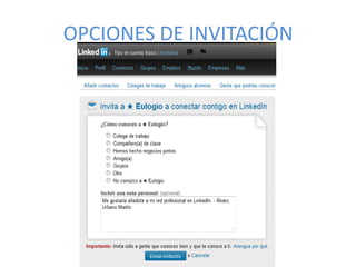 OPCIONES DE INVITACIÓN
 