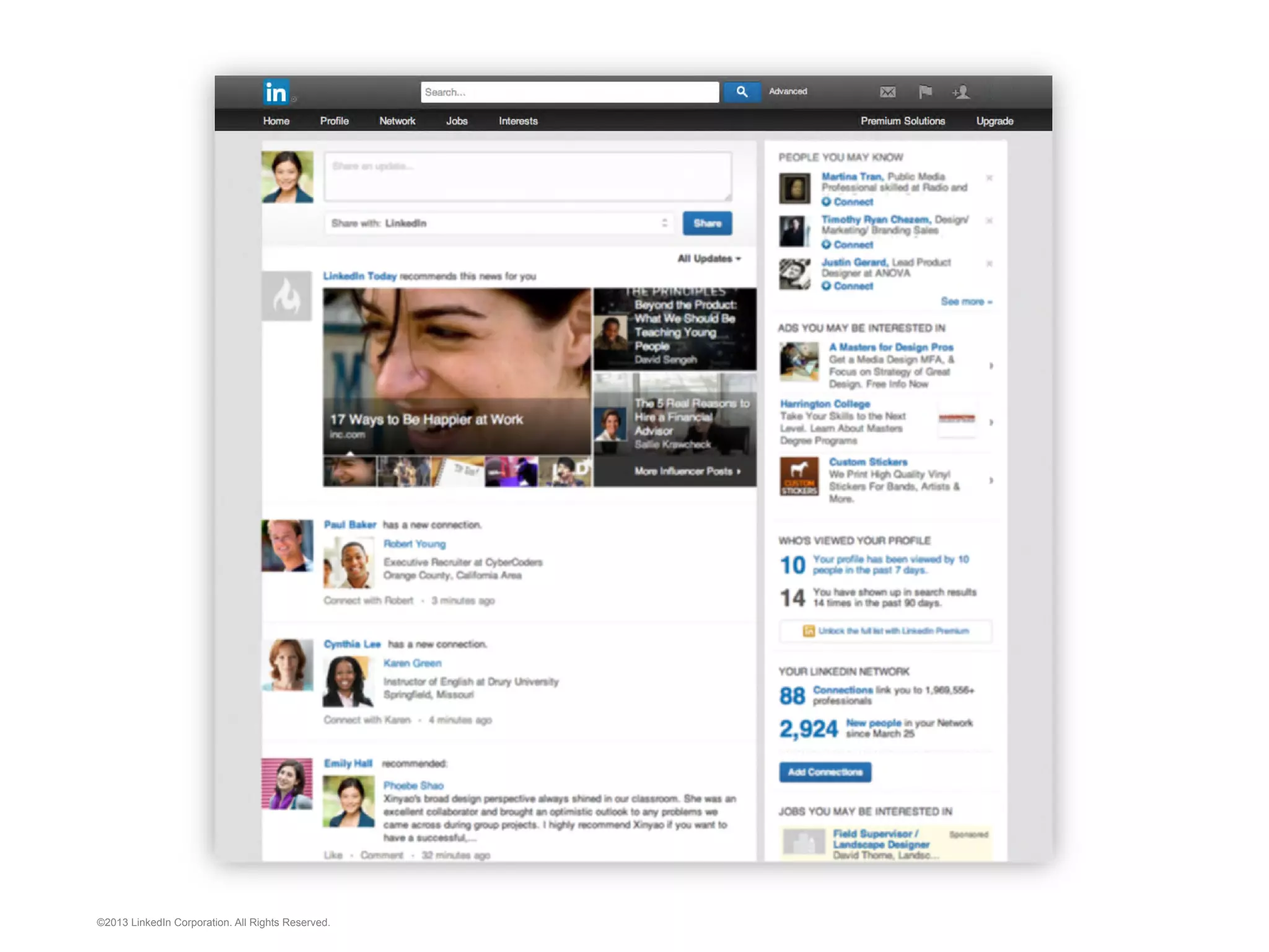 ©2013 LinkedIn Corporation. All Rights Reserved.

 