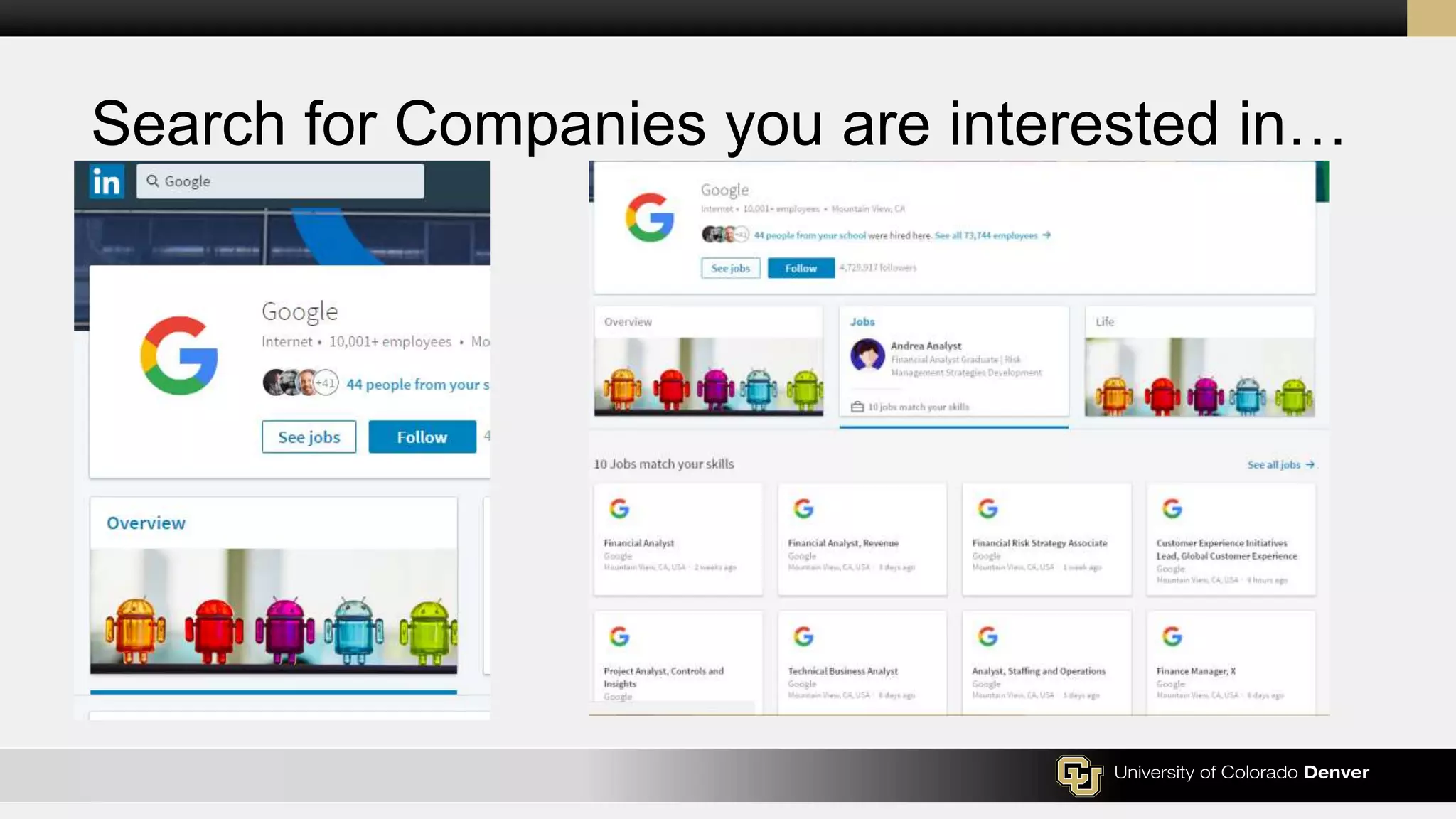 Search for Companies you are interested in…
 