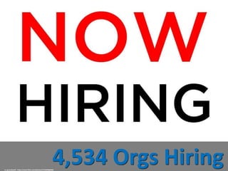 4,534 Orgs Hiringcc: groundswell - https://www.flickr.com/photos/27125096@N00
 