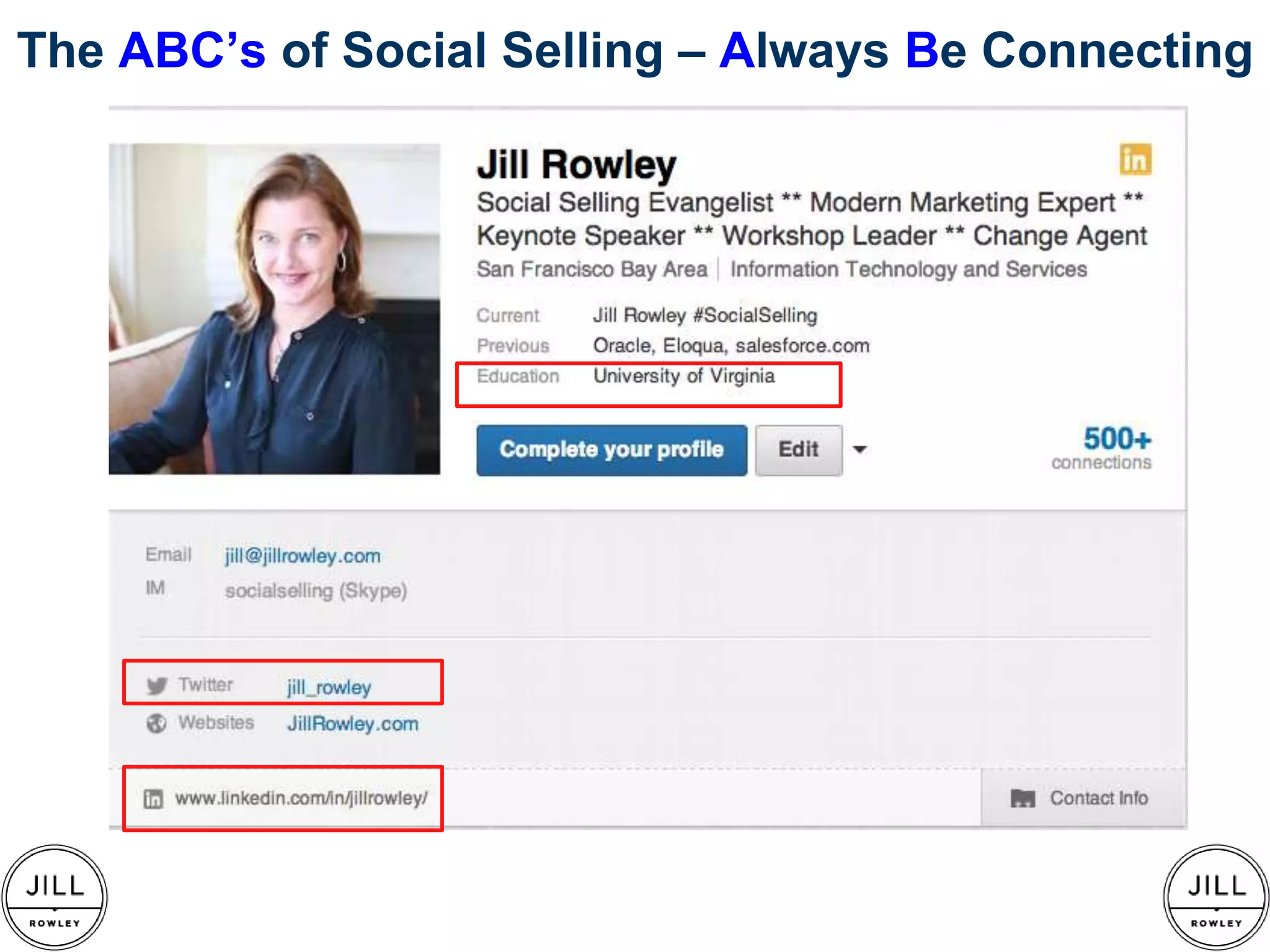 The ABC’s of Social Selling – Always Be Connecting
 