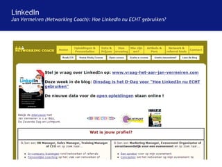 LinkedIn Jan Vermeiren (Networking Coach): Hoe LinkedIn nu ECHT gebruiken? 