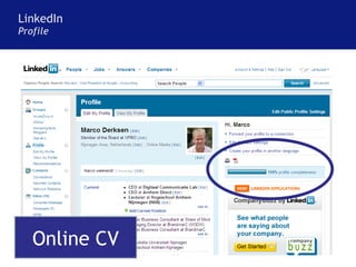 LinkedIn Profile Online CV 
