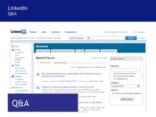 LinkedIn Q&A Q&A 