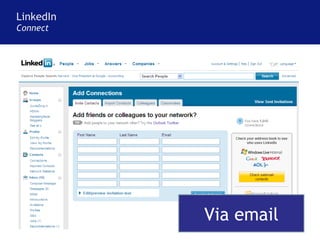 LinkedIn Connect Via email 