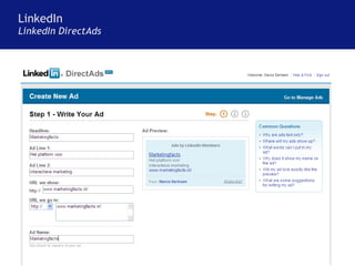 LinkedIn LinkedIn DirectAds 