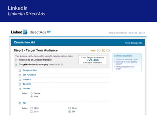 LinkedIn LinkedIn DirectAds 