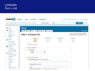 LinkedIn Post a Job 