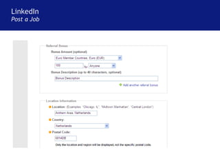 LinkedIn Post a Job 