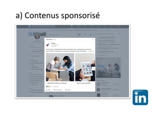 a) Contenus sponsorisé
 
