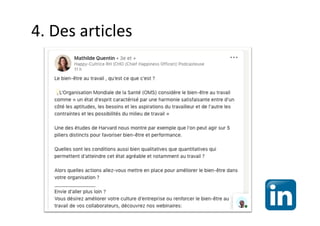 4. Des articles
 