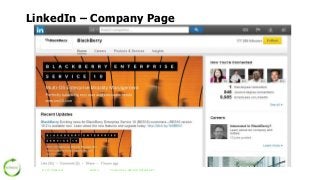 LinkedIn – Company Page

© 2013 Aptisense

#wrsbrc

Presented by: @krcraft & @gdiver62

 
