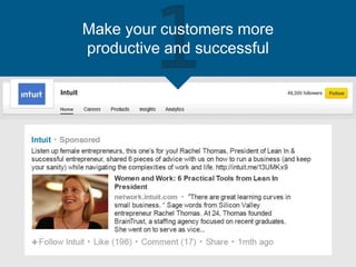 Make your customers more
productive and successful
 