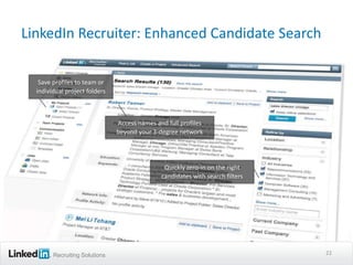 LinkedIn Recruitment Solutions Presentation | PPTX