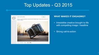 Top Updates - Q3 2015
​WHAT MAKES IT ENGAGING?
• Irresistible creative brought to life
with compelling image / headline
• Strong call-to-action
45
 