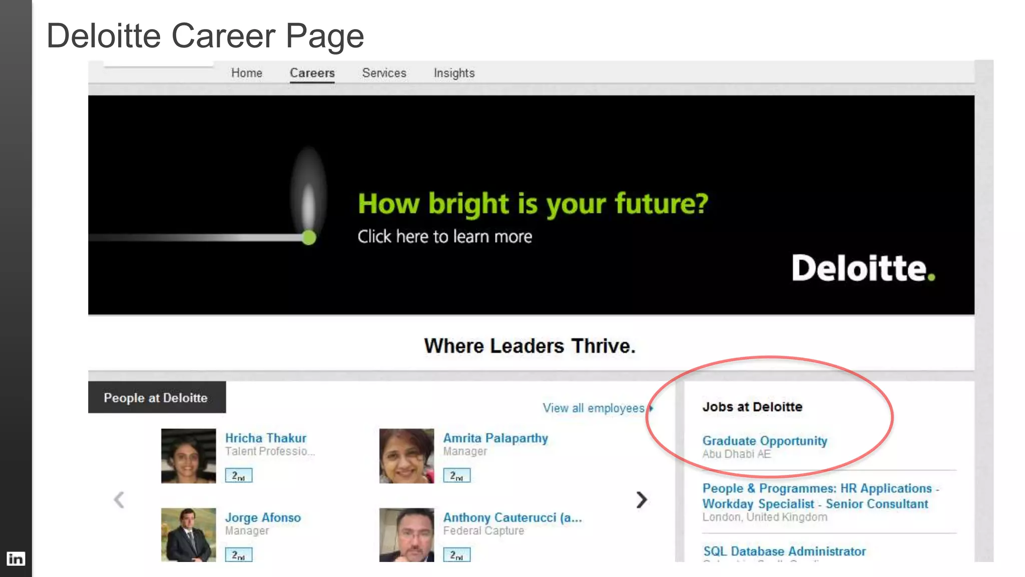 Deloitte Career Page
 