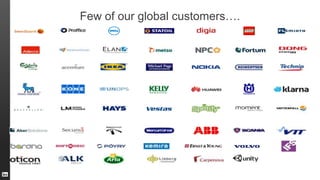 Few of our global customers….
 