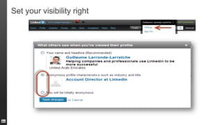 Set your visibility right
 