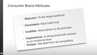Consumer Brand Attributes
 