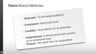 Talent Brand Attributes
 